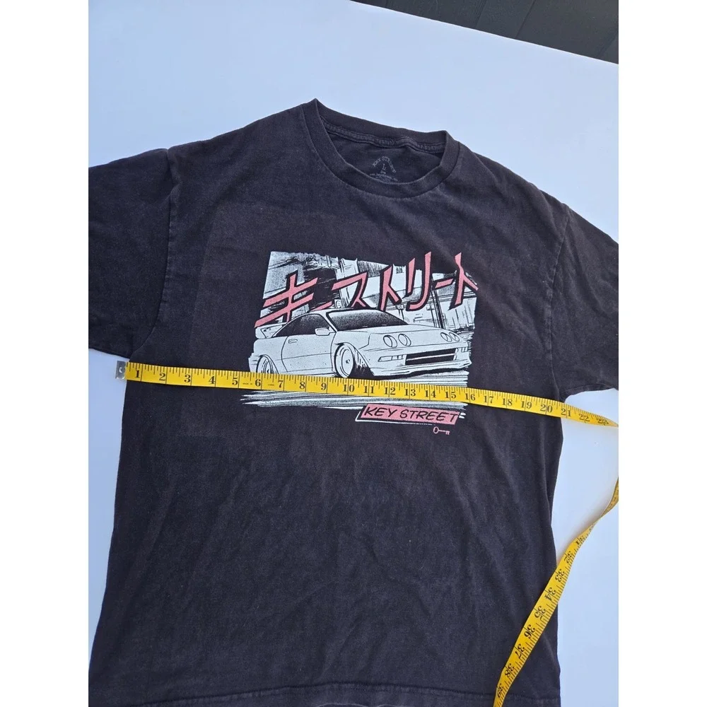 Key Street Graphic T-Shirt Men's Large‎ Black JDM Car Drift Streetwear Tee